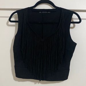 Zara velvet top